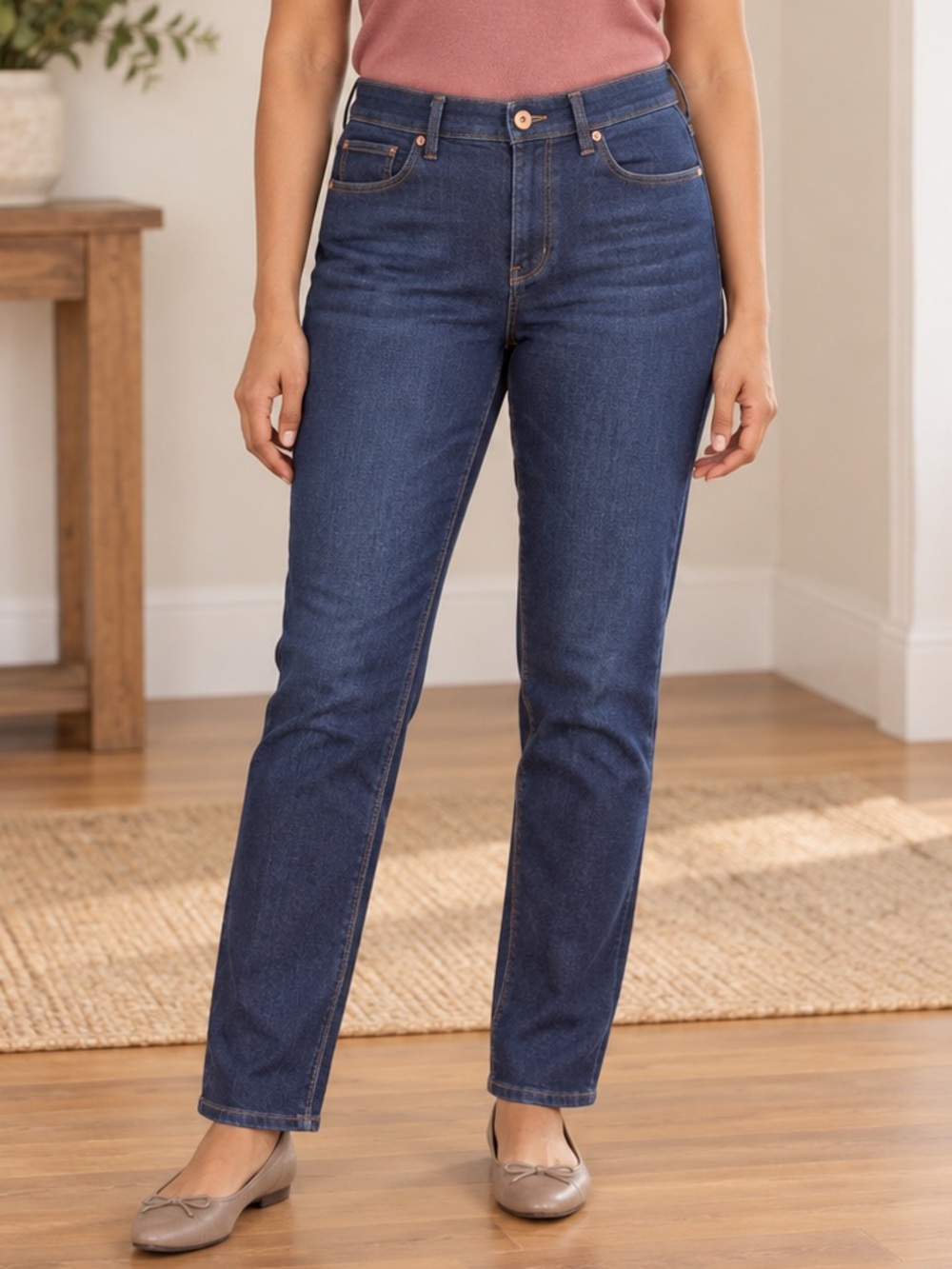 J. Jill Midnight Blue Straight Leg Jeans